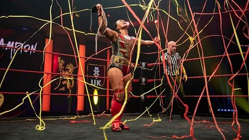 Meiko Satomura has become the fourth NXT UK Women's Champion