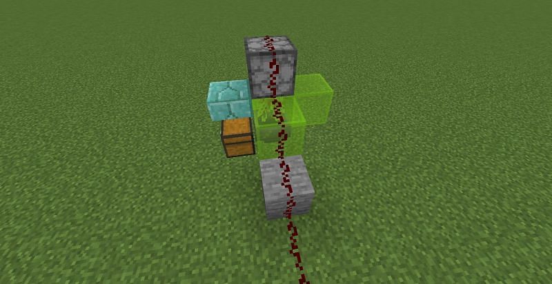 Add redstone dust (Image via Minecraft)