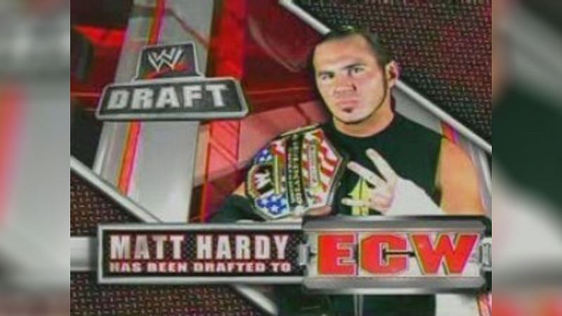 Matt Hardy was drafted to WWE&#039;s ECW brand as United States Champion in 2008