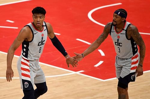 Washington Wizards star Bradley Beal with Rui Hachimura