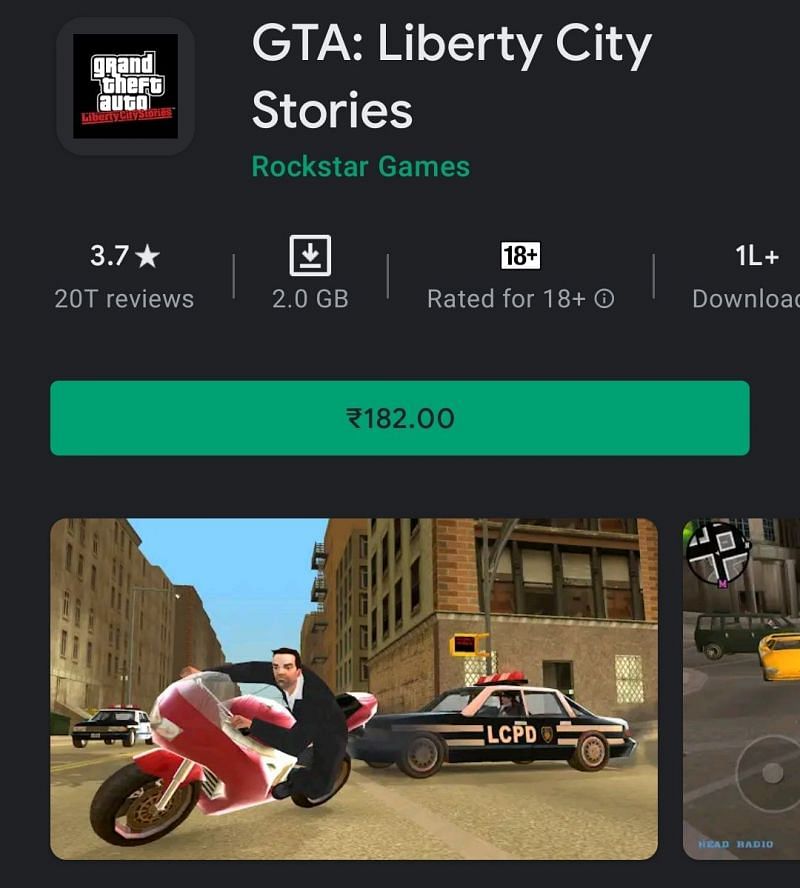 GTA LCS Playstore page