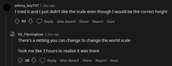 More players struggling with the scale (Image via Reddit)