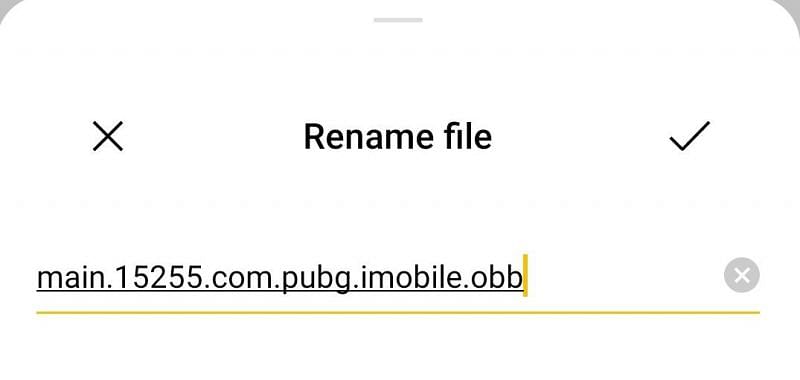 The name of the OBB file for Android users 10 and it is different for Android 9 devices Enter caption