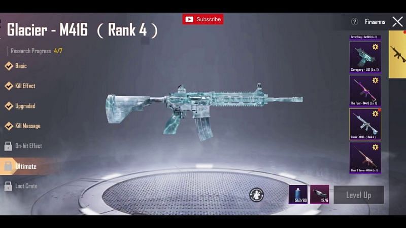 The Glacier M416 skin (Image via Desiround/ YouTube)