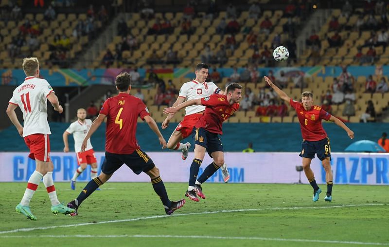 Spain and Poland played out a 1-1 draw
