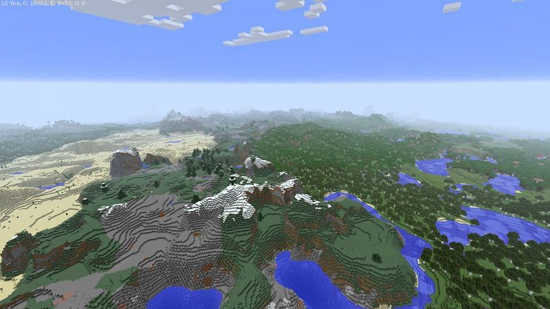 Minecraft world. Image via Reddit