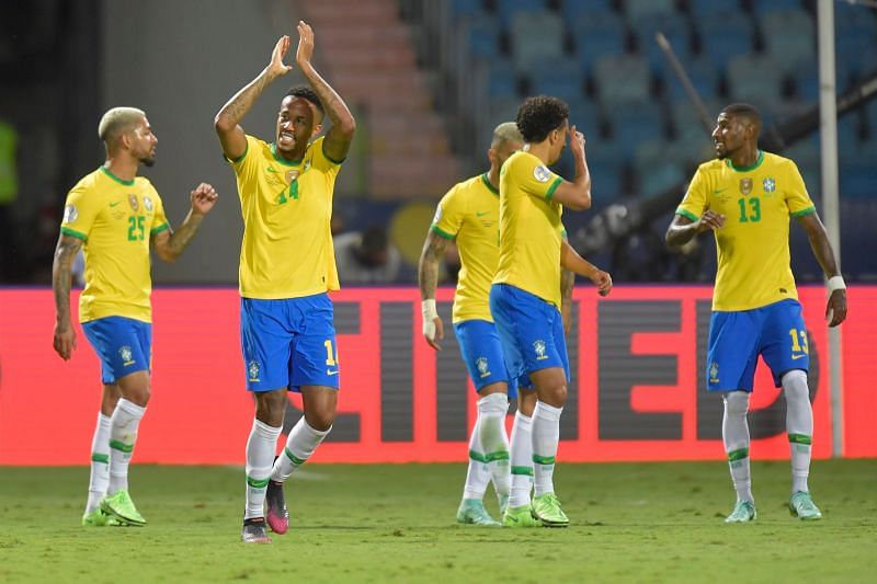 Brazil topped Group B following a 1-1 draw with Ecuador.