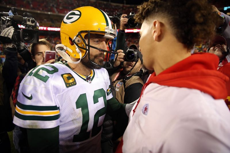 Aaron Rodgers and Patrick Mahomes