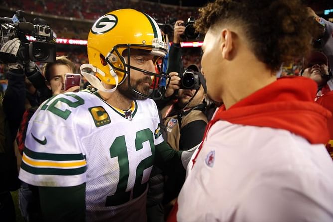 Patrick Mahomes speaks about the possibility of Aaron Rodgers joining the AFC West