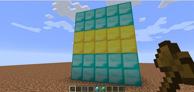 Emerald blocks were successfully replaced by gold blocks via WorldEdit