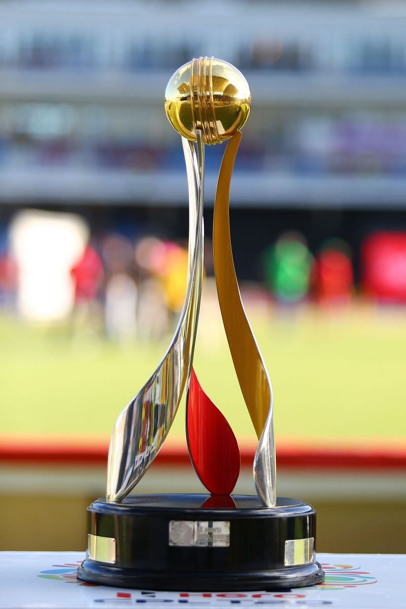 A file photo of the Carribean Premier League trophy from the 2020 edition
