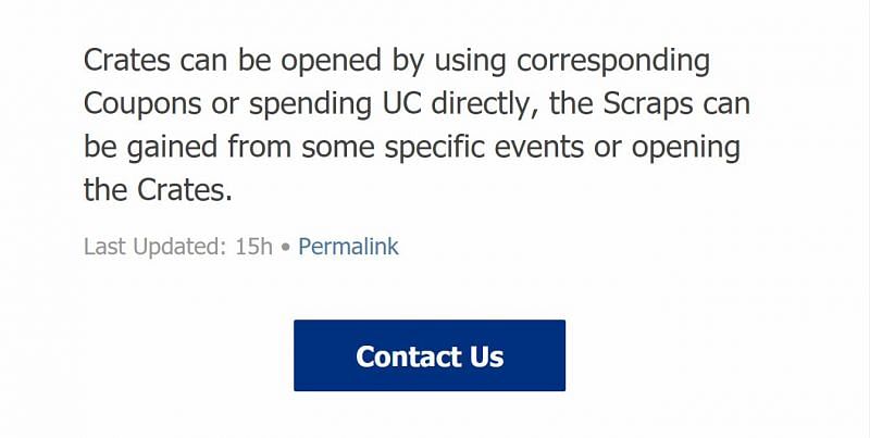 Queries about crates and coupons (Image via Battlegrounds Mobile India)