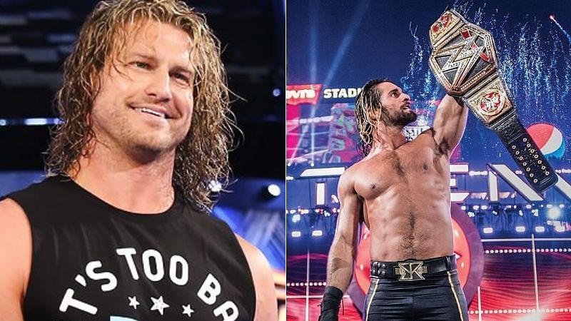 Dolph Ziggler (left); Seth Rollins (right)