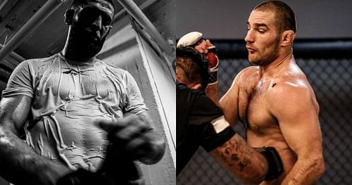 Images via Instagram @khamzat_chimaev @strickland_mma