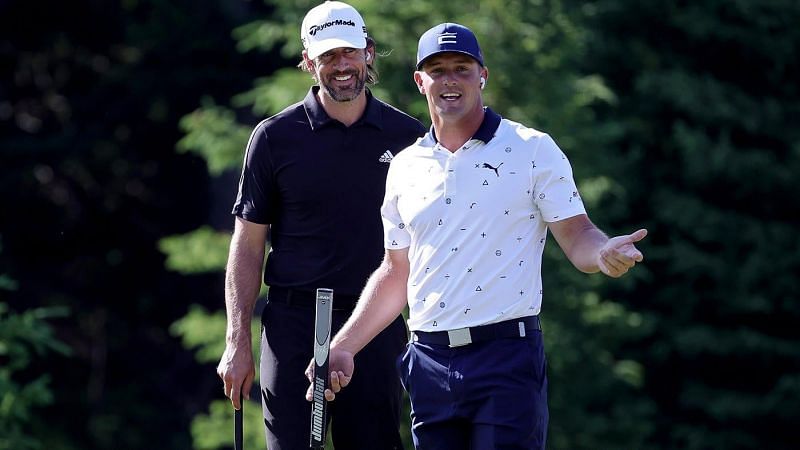 Aaron Rodgers and Bryson DeChambeau