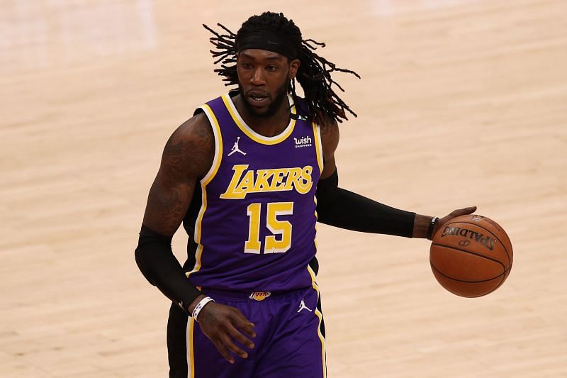 Montrezl Harrell #15 in action against the Washington Wizards.