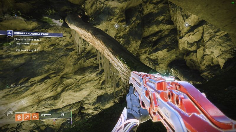 Destiny 2 first ledge with the tree branch (Image via Destiny 2 the game)