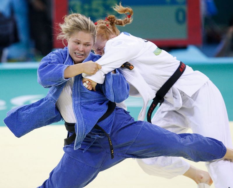 Ronda Rousey in a judo competition