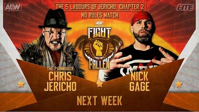 Top AEW star promises to reward Nick Gage if he defeats Chris Jericho
