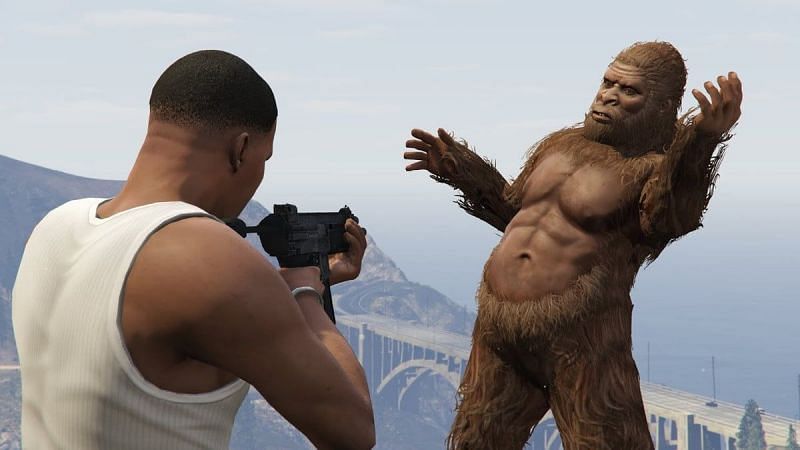 Bigfoot is the most notable Easter egg in GTA 5 (Image via Zen Yandex)
