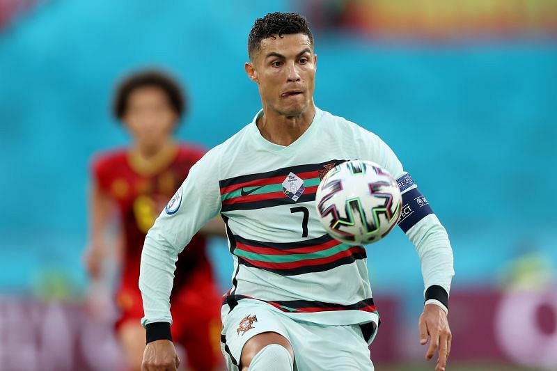 Cristiano Ronaldo in action for Portugal