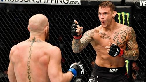 Dustin Poirier was victorious over Conor McGregor at UFC 257