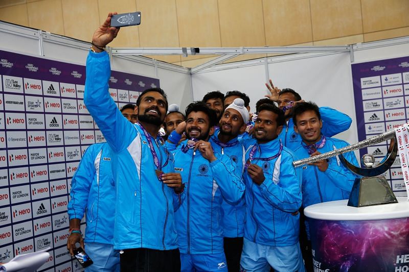 The Indian Men's Hockey team at FIH Men's Hero Hockey Champions Trophy 2016