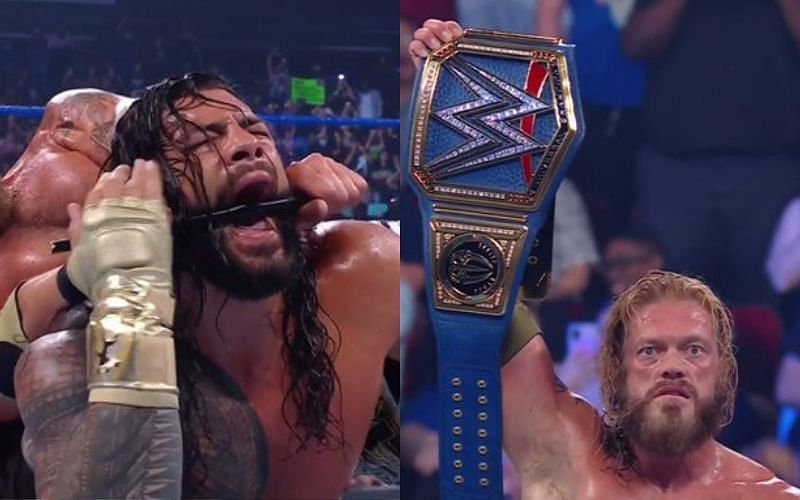 Roman Reigns and Edge locked horns on WWE SmackDown tonight