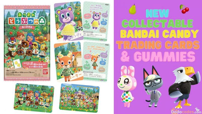 Animal crossing: New Horizons trading cards (Image via DodoCodes.com)