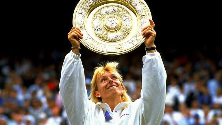 Martina Navratilova won her ninth Wimbledon title in 1990.