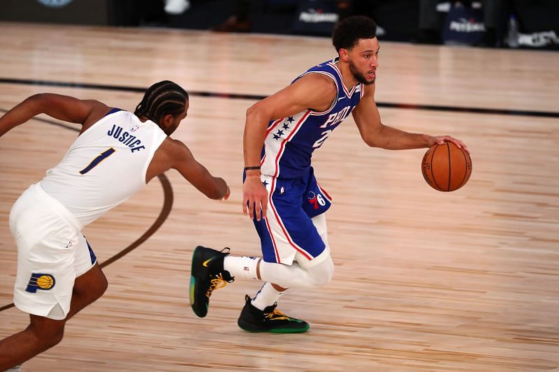 Ben Simmons #25 of the Philadelphia 76ers in action