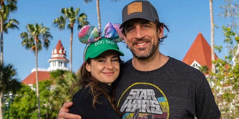Green Bay Packers QB Aaron Rodgers and his fiancee Shailene Woodley
