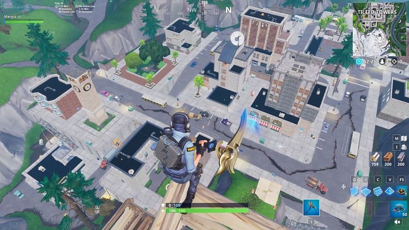 Tours Inclinées (Image Via Fortnite)