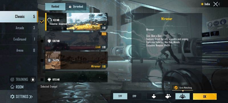 Maps and Modes in Battlegrounds Mobile India
