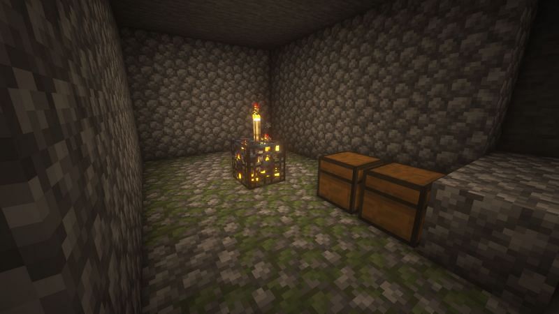 Skeleton spawner (Image via Minecraft)