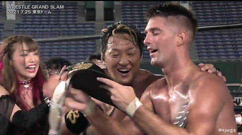 Dangerous Tekkers won back the IWGP Tag Team Championships at Wrestle Grand Slam