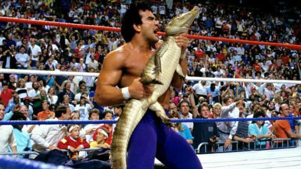 A one-off appearance for the crocodile in WWE