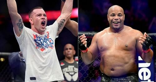 Colby Covington (left) and Daniel Cormier (right)