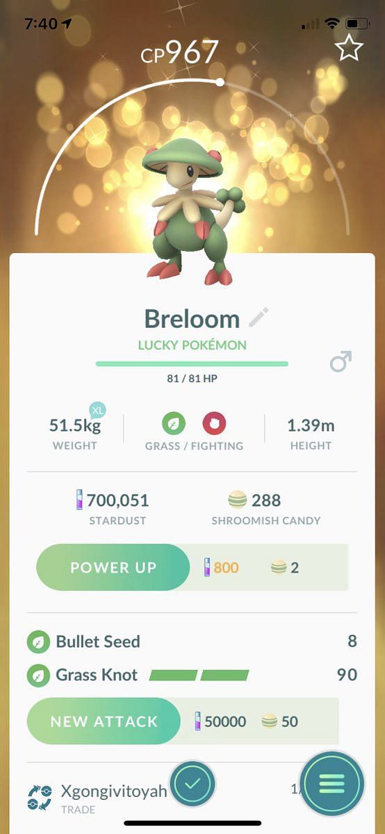 Breloom in Pokemon Go