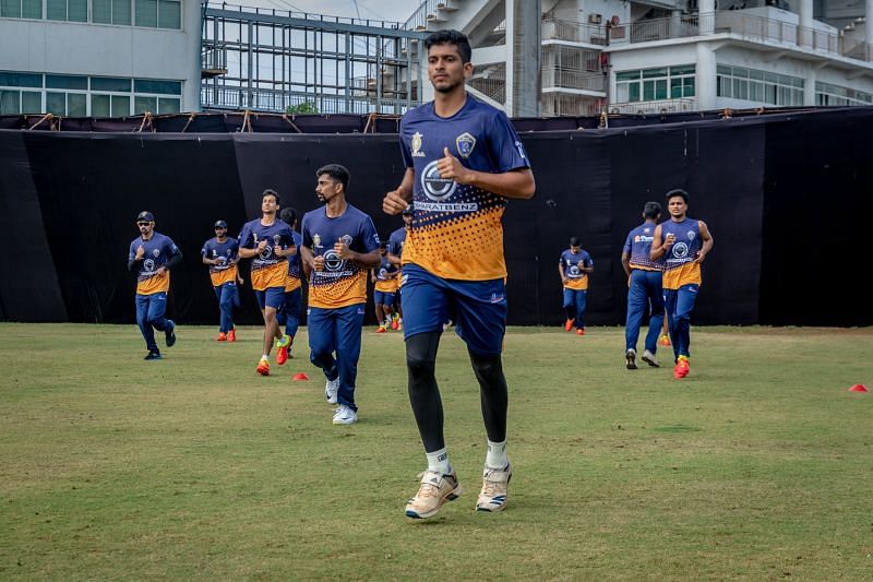 Nellai Royal Kings player during a training session (Image Courtesy: TNPL Twitter)