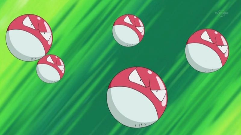 Voltorb in the anime (Image via The Pokemon Company)