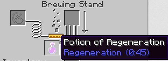 A freshly brewed potion of regeneration (Image via Minecraft)