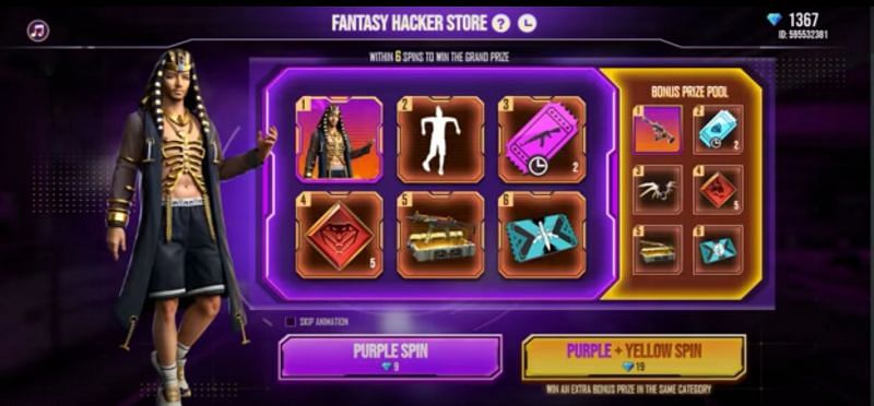 Hacker Store in Free Fire: How to get Jack of 4 trades bundles