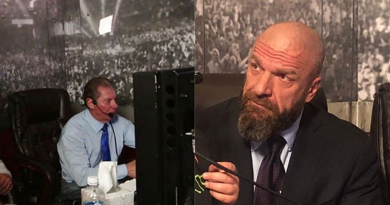 Vince McMahon and Triple H.