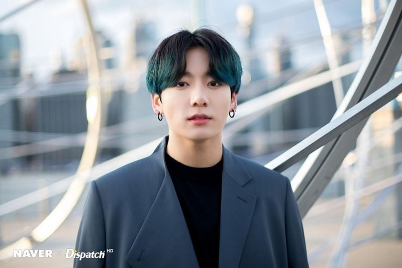 Jungkook puts to rest the rumors around his eyebrow piercing (Image via NAVER X Dispatch)