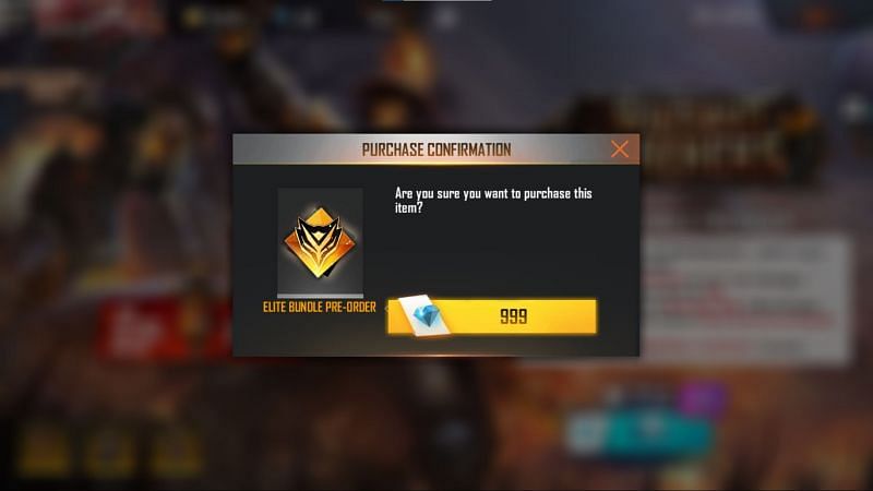 Confirm the purchase to pre-order the Free Fire Elite Pass Season 39 (Image via Free Fire)