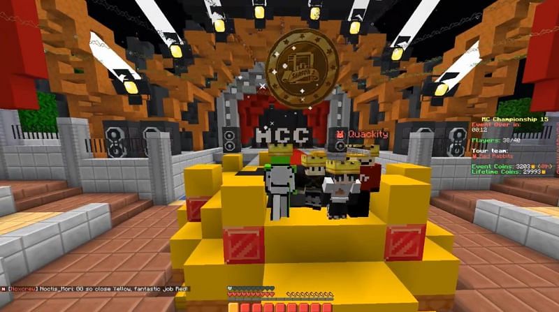 Team Red Rabbits secured the victory at Minecraft Championship15 (Image via Dream on Twitch)