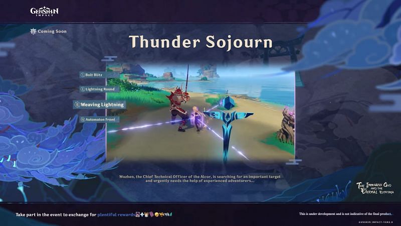 Thunder Sojourn event (image via miHoYo)