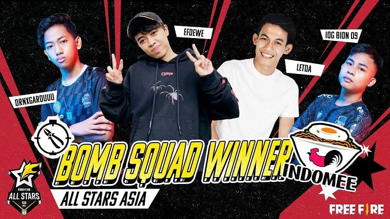 Team Indomee of Indonesia emerged victorious among the 8 teams that battled it out in Bomb Squad