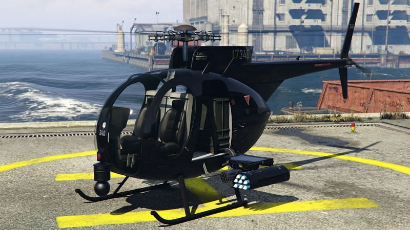 The Buzzard Attack Chopper is one of the best helicopters in GTA Online (Image via GTA Wiki)